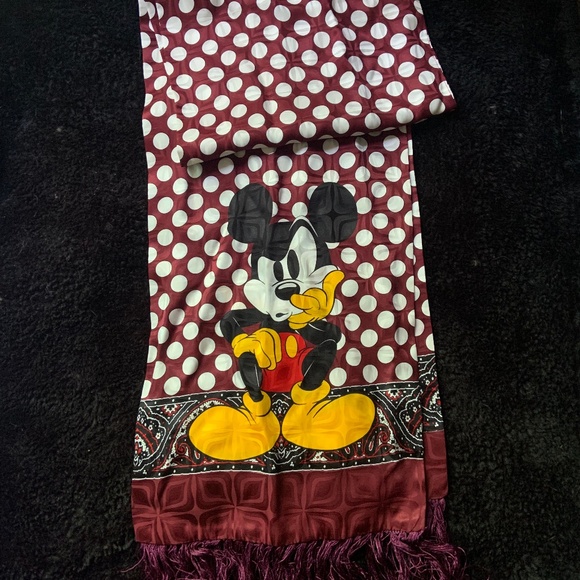 Disney Mickey Silk Scarf - Picture 1 of 2